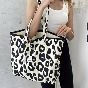 Leopard Canvas Tote Bag